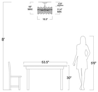 Eva Brushed Silver-ish Champagne Drum Crystal Prism Flush Mount