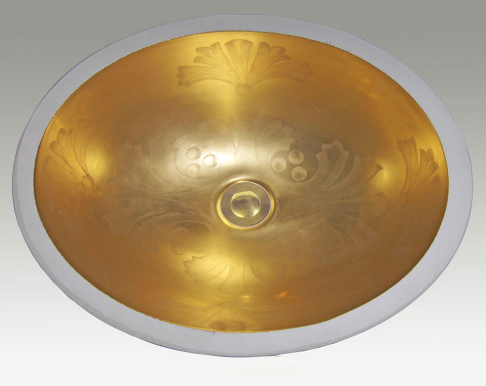 Hand Painted Sink "Mirage" Small Monaco Undermount Sink