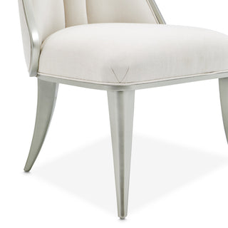 Penthouse Dining Side Chair, Frosted Linen/Silver Mist