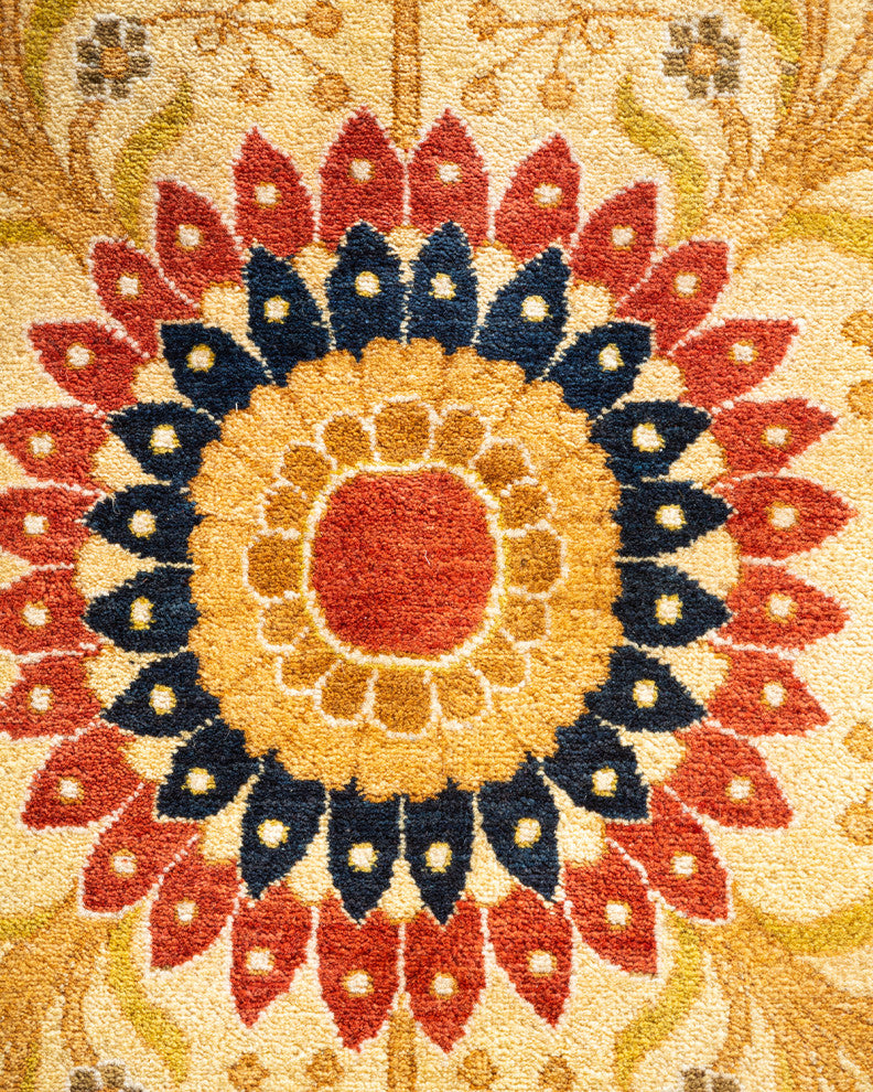 Mogul, One-of-a-Kind Hand-Knotted Area Rug Orange, 12'1"x18'1"
