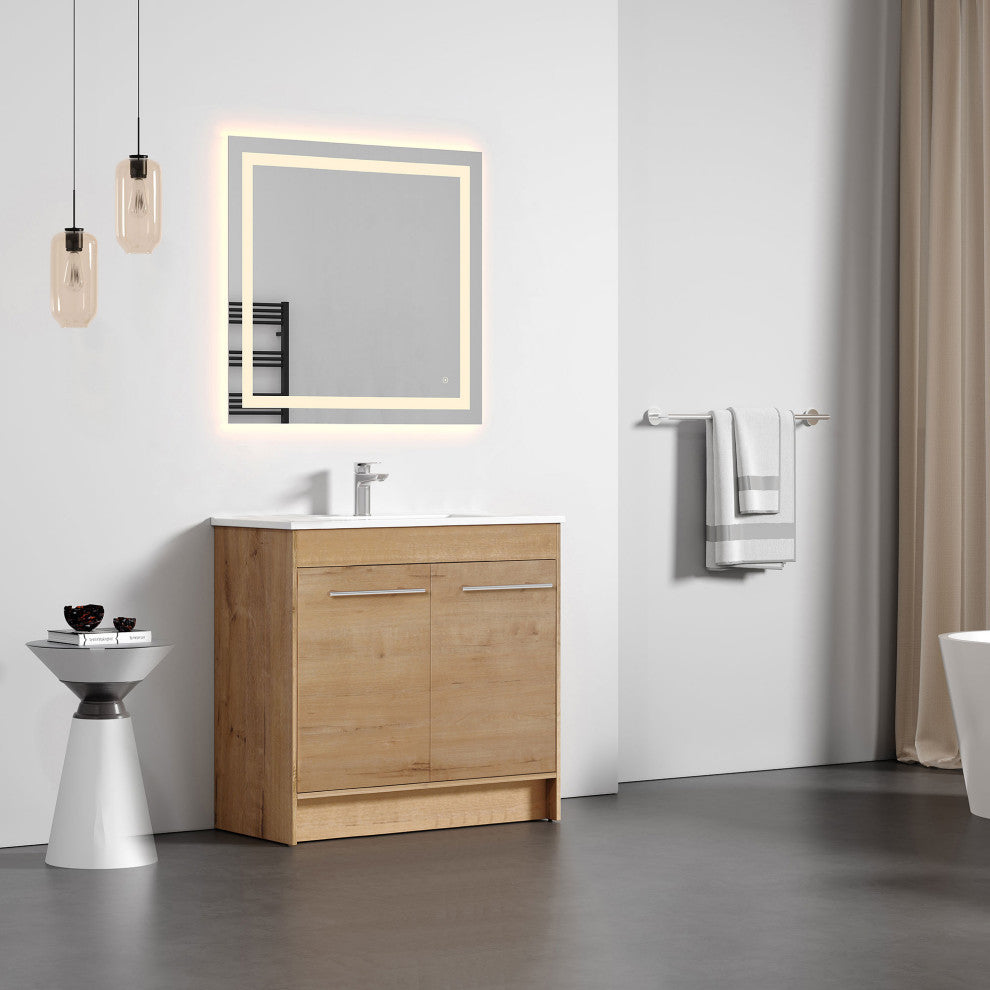 Jenny Oak Natural Vanity Kit, 36" Wide