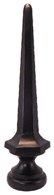 Dalvento -  Kyoto Finial- Black Matte on Steel-Medium