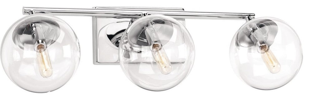 Progress Lighting Mod 3-Light, Bath Light, Polished Chrome