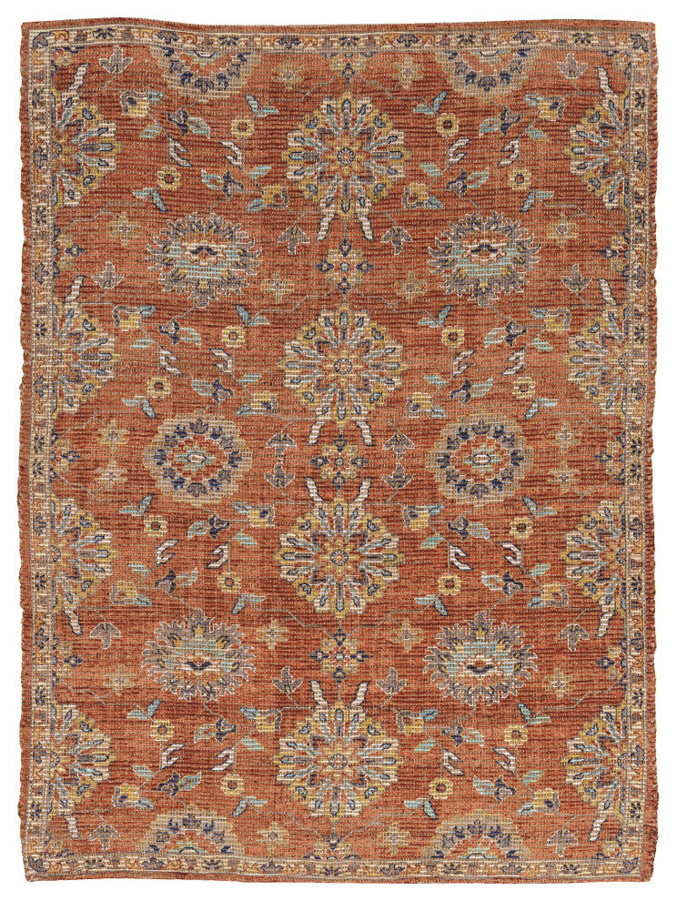 Morris Chloe Distressed Moroccan Accent Rug, Spice, 5' X 7'