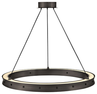 Fredrick Ramond FR41475 Althea 26"W LED Ring Chandelier - Lacquered Brass