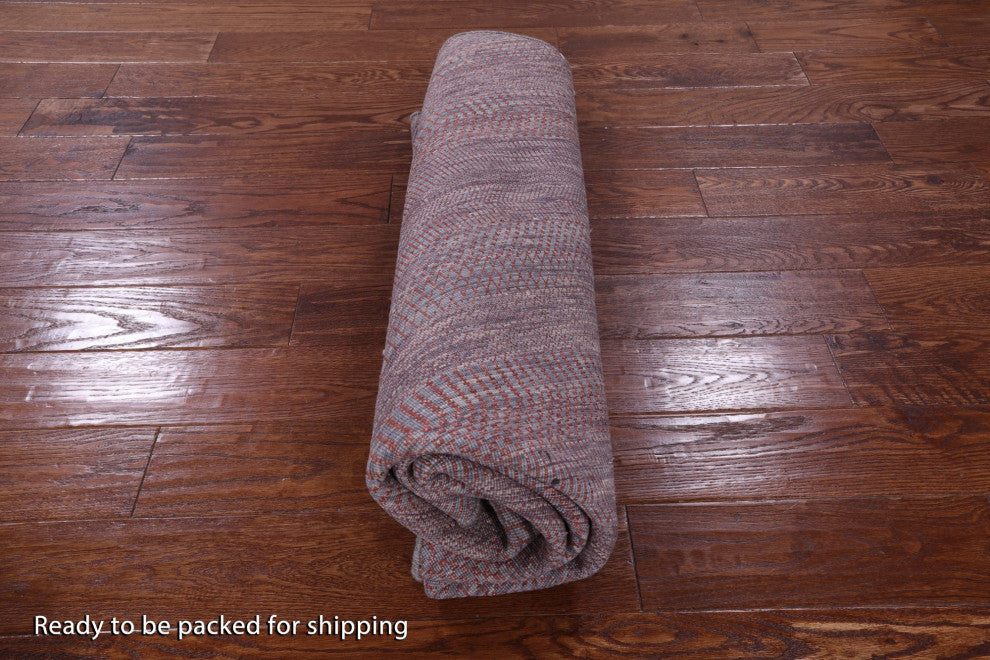 6' Round Savannah Grass Handmade Wool and Silk Rug Q11958