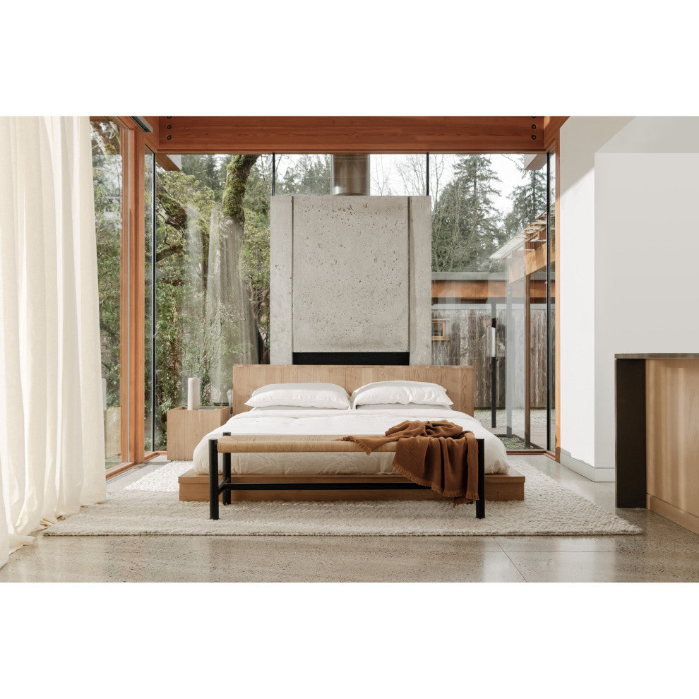 Plank Natural Solid Oak Nightstand