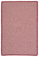 Outdoor Houndstooth Tweed Rug, Sangria, 14"x17" Swatch Sample
