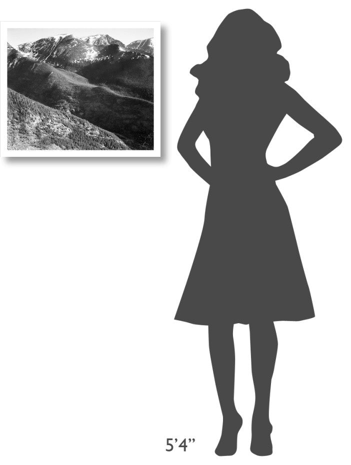 "Hills and mountains, Rocky Mountain, 1941-1942" Paper Art, 24"x20"