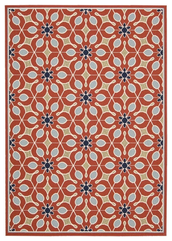 NOURISON CARIBBEAN RUST AREA RUG