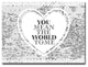 Ready2HangArt 'You Mean the World to Me' Canvas Art, (Xs) 12" Hx16" W