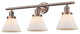 Franklin Restoration Large Cone 3 Light Bathroom Vanity Light in Antique Copper