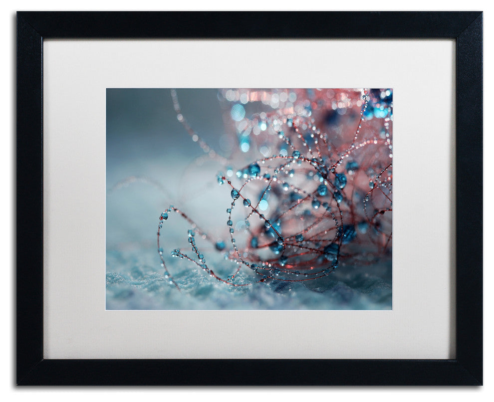 Beata Czyzowska Young 'Blue Silence' Art, Black Frame, 16"x20", White Matte