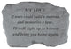 Garden Accent Family Stone, "My Love, If Tears Could Build"