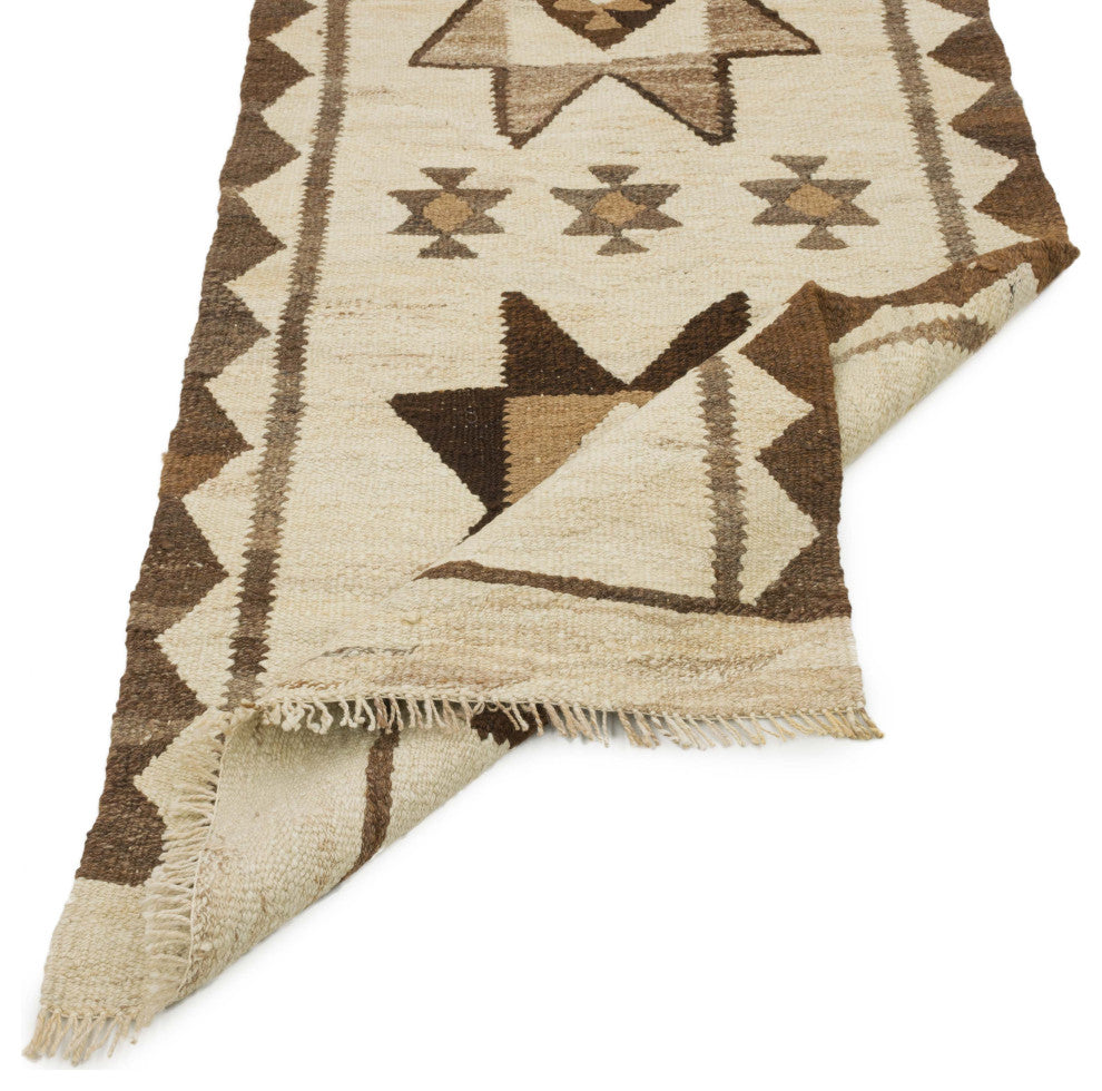 Vintage Turkish Kilim Runner 2' 10" x 9' 10", 34 in. x 118 in.
