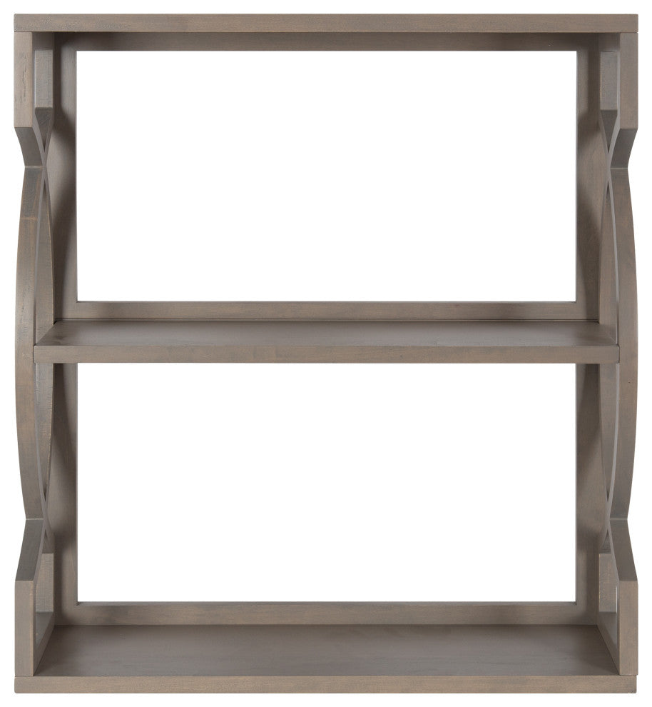 Raines Wood Wall Shelf, Gray 25x8x28