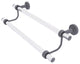 Pacific Beach 18" Double Towel Bar, Matte Gray