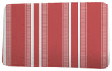 Upscale Getaway Dashing Stripe Stripe Print Bath Mat, Orange/Coral, 17"x24"