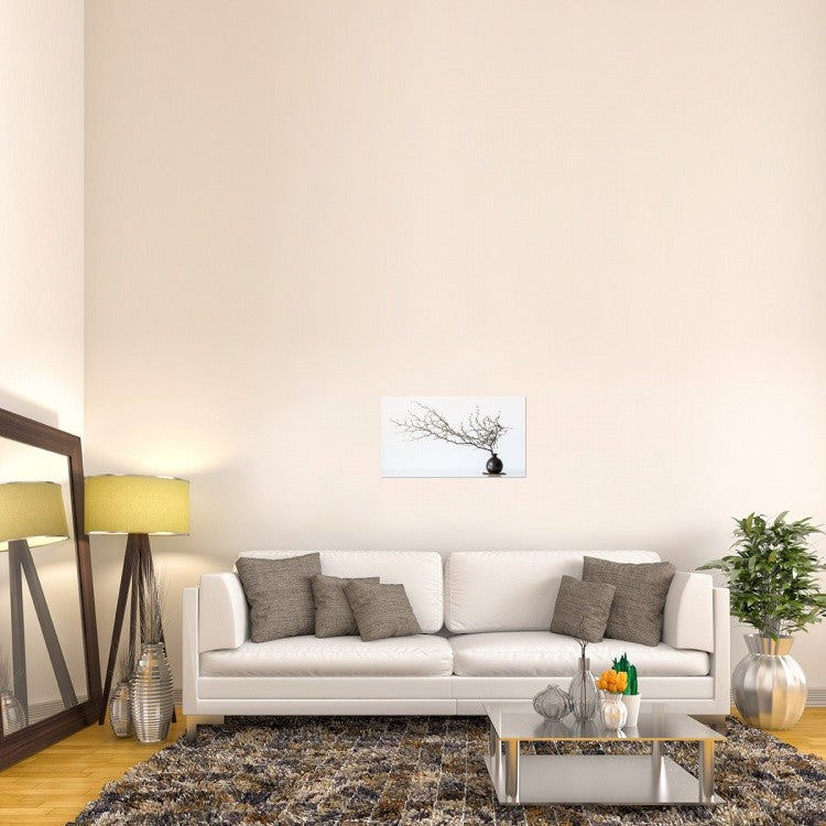 "Vase And Branch" Stretched Canvas Giclee by Prbimages, 30x17"