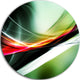 Elegant Color Pattern, Abstract Digital Art Round Metal Wall Art, 36"