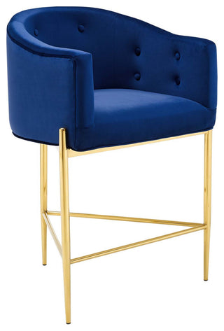 Savour Tufted Performance Velvet Counter Stool Set of 2