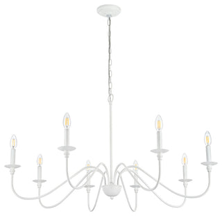 Living District Rohan 42" Chandelier in White