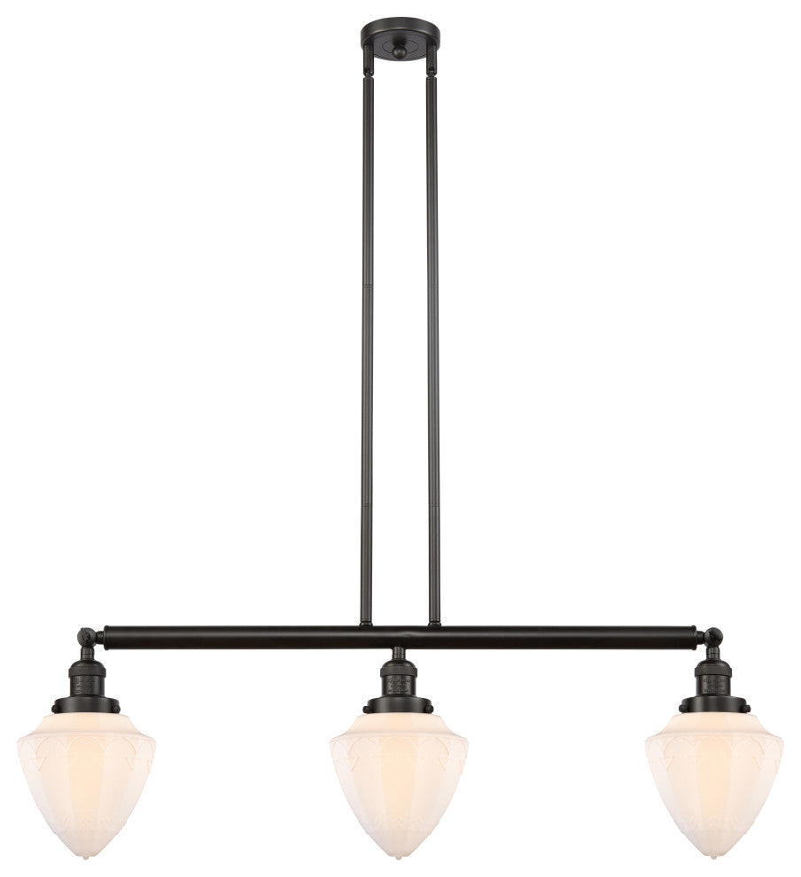 Innovations 213-OB-G661-7-LED 3 Light Island Light, Oil Rubbed Bronze