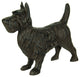 Rustic Brown Cast Iron Scottish Terrier Dog Statue