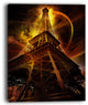 "Paris Eiffel Tower on Fantasy Background" Cityscape Canvas print, 30"x40"