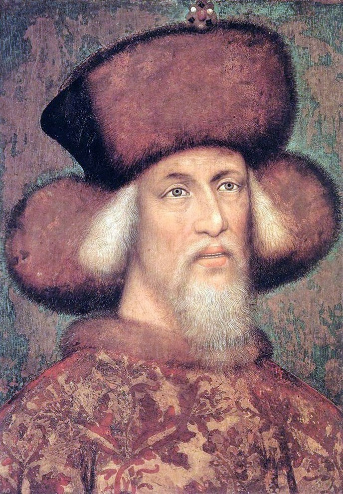 Antonio Pisanello Portrait of Emperor Sigismund of Luxembourg Wrapped Canvas