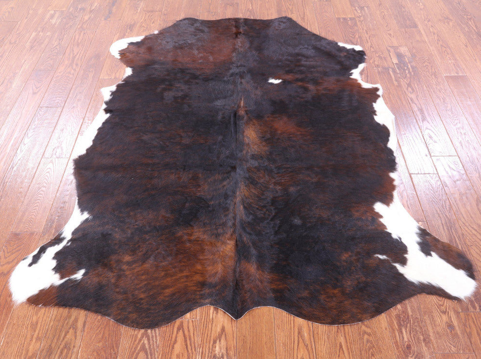 6' 6" X 5' 6" Natural Cowhide Rug C1906
