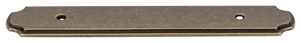 Jeffrey Alexander B812-96AEM Cabinet Pull Backplate, Distressed Antique Brass