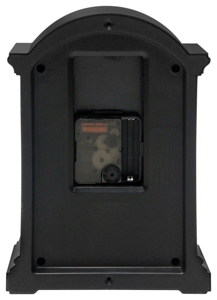 Black Plastic 9" Tabletop Clock