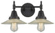 INNOVATIONS LIGHTING 447-2W-BK-G2 Caden 2 Light 17 inch Bath Vanity Light