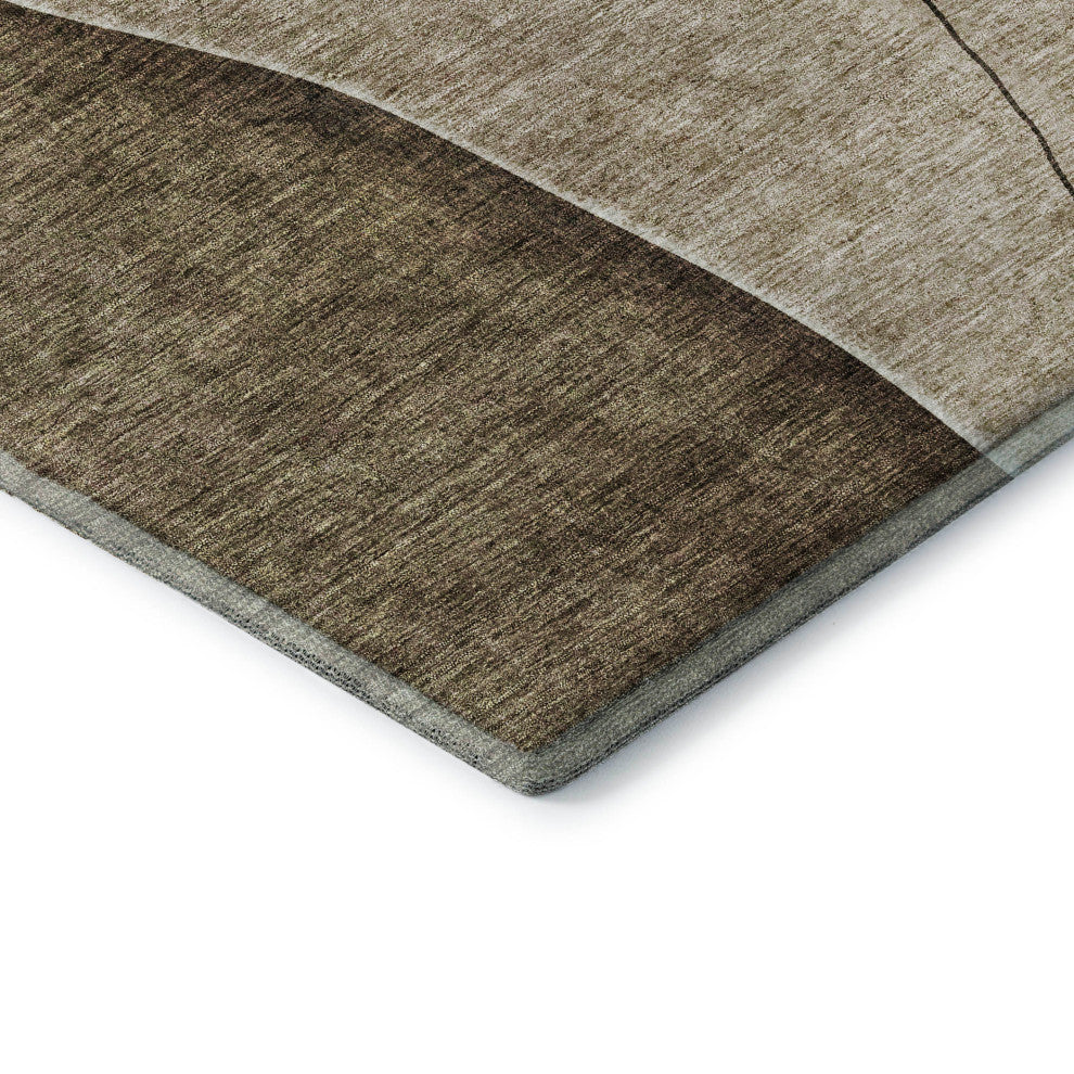 Premium Machine Washable Mayfield AMF696 Brown 2'3" x 7'6" Runner Rug