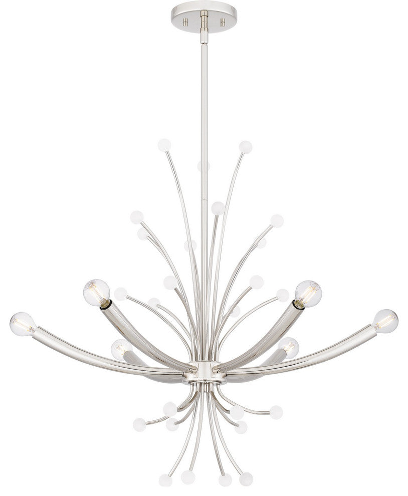 Kiera 6-Light Chandelier, Polished Nickel