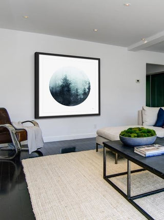 "Shadowy Woods" Framed Painting Print, 18"x18"