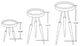 Lily 3pc Round Accent Side Table Set