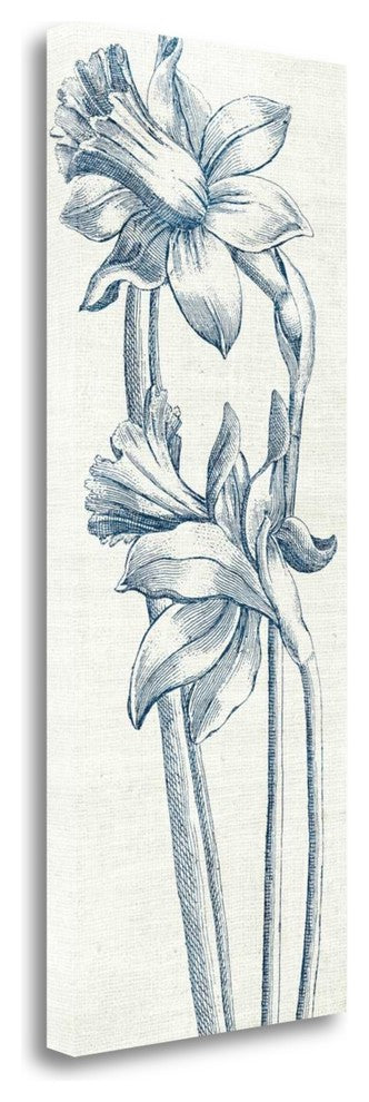 "Eden II Indigo And White" By Wild Apple Portfolio, Gallery Wrap Canvas