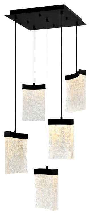 Lava Integrated LED Black Mini Pendant