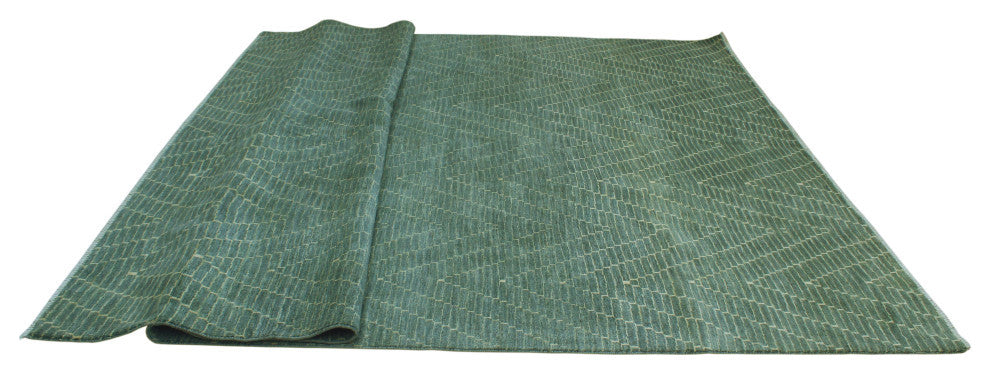 Fine Chobi Birsen Grey-Green/Ivory Rug, 9'11 x 13'3