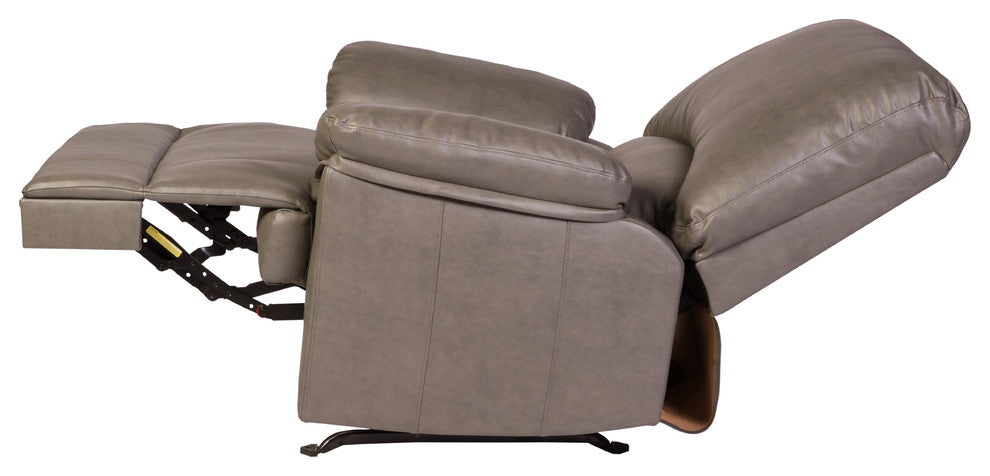 Relaxzen Reynolds Rocker Recliner With Heat and Massage, Grey