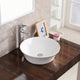 Karran VC-427-WH Valera 17" Vitreous China Vessel Bathroom Sink, White