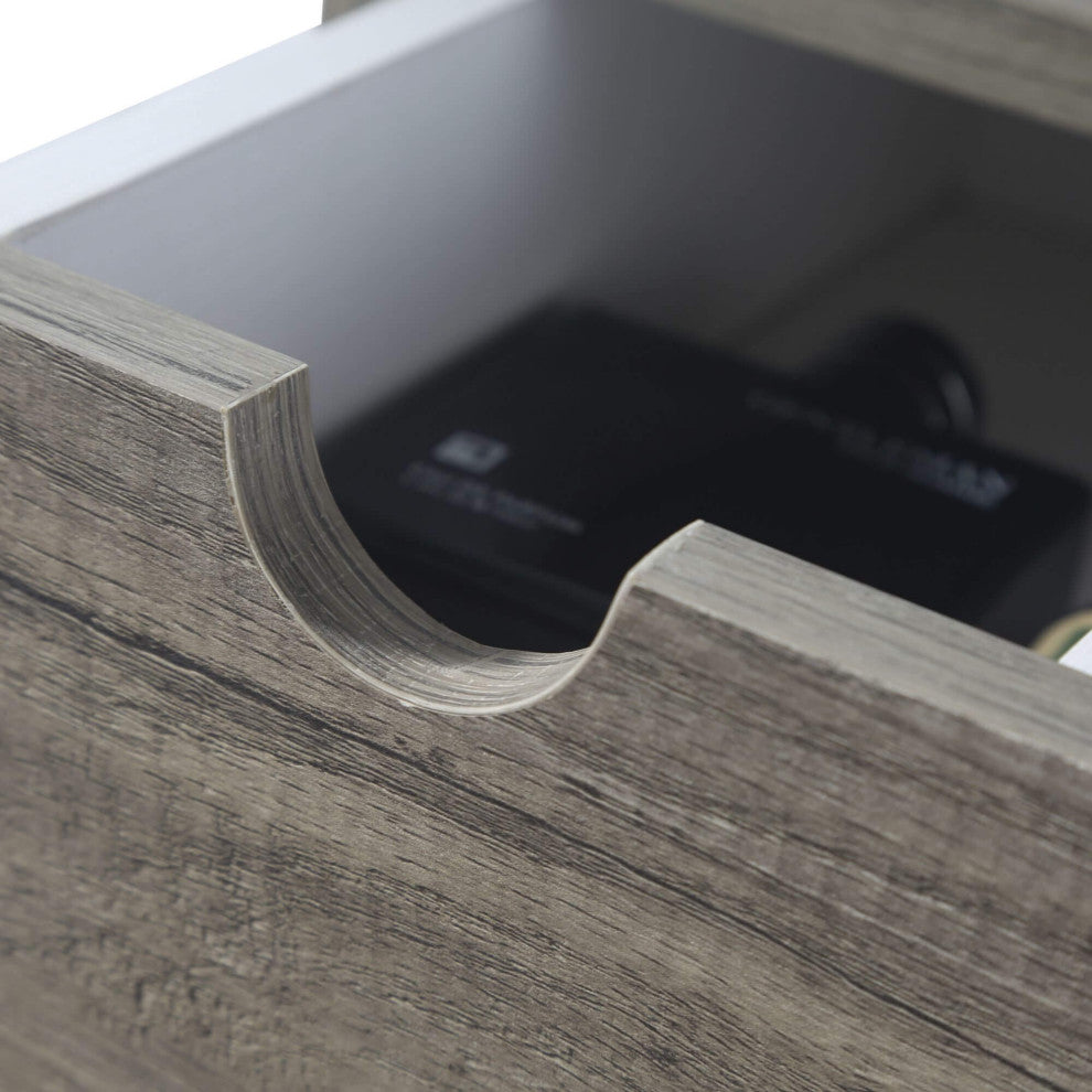 Shawbridge Collection Additional Drawers For Bathroom Vanity, Grey