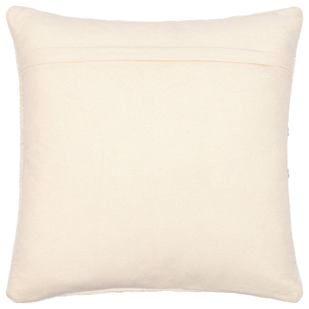 Surya Philip Cream Pillow Cover 22"H X 22"W