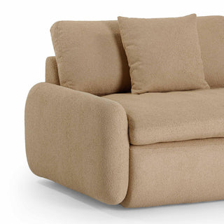 Rachelle Boucle Lounge Chair, Tan