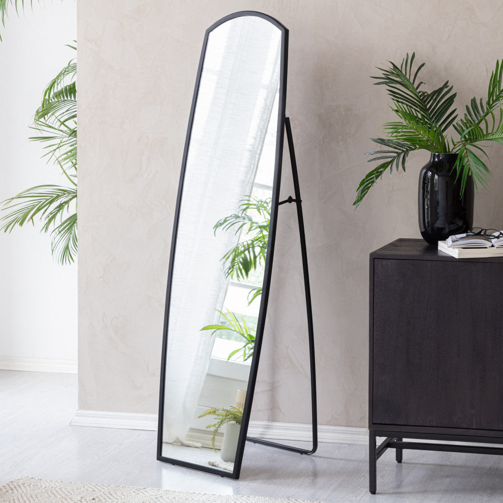 Derby Metal Full Length Mirror, Black