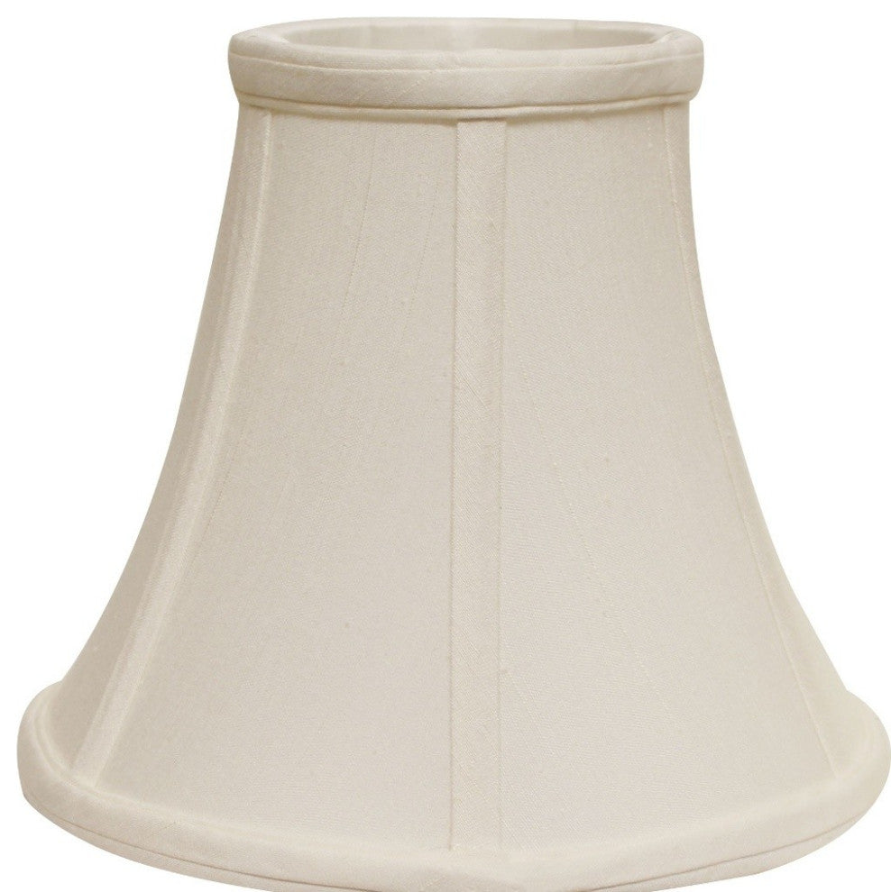 18" White Premium Bell Monay Shantung Lampshade
