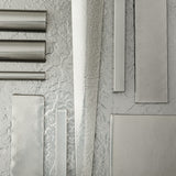 Bow Semi-Flush, Sterling, Opal Glass