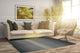 Handmade Wool Gray Transitional Stripe Horizon Rug, 7'9 X 9'9